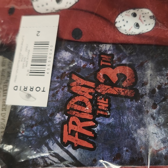 ❤️NWT VINTAGE TORRID SCOOP BRALETTE / FRIDAY THE 13TH JASON VOORHEES WIRELESS - Picture 8 of 10